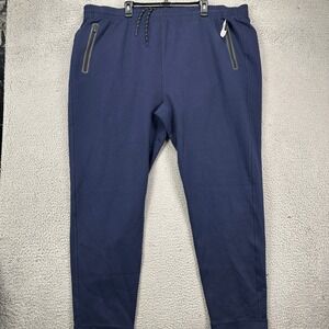 Old Navy Pants Jogger Mens 4XL Tall Navy Blue Drawstring Stretch Pull On NEW